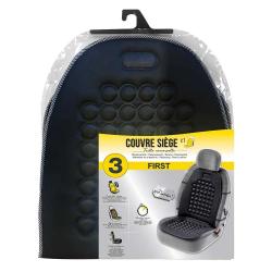 Couvre siège universel relaxant noir - Soulage tensions musculaires