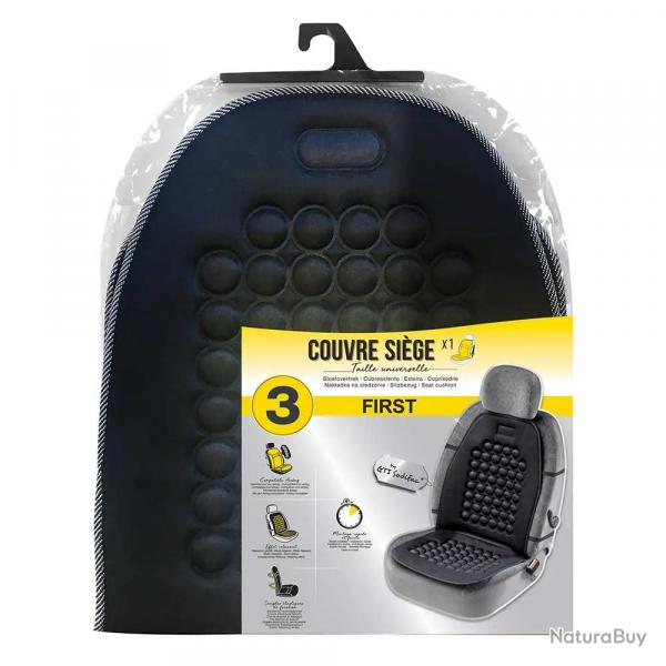 Couvre sige universel relaxant noir - Soulage tensions musculaires
