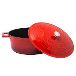 Cocotte ovale fonte alu 32x25cm 6,6L tous feux nuage