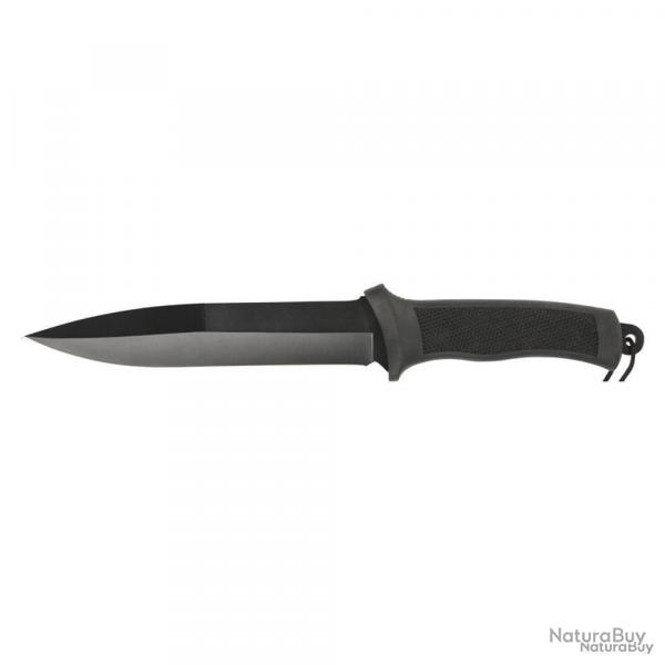 Dague lame acier inox 420A 18cm manche antidrapant blister