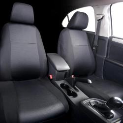 2 Housses sièges avants Catania noir avec appui-têtes inclus