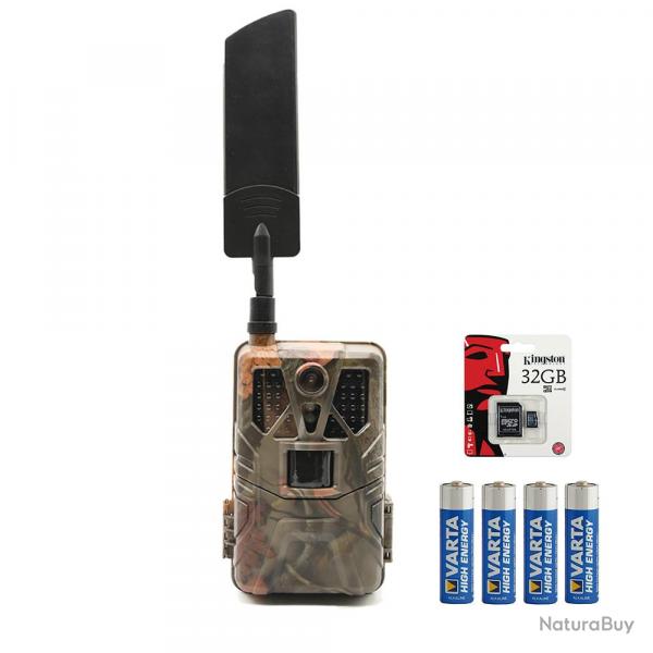 Camra dtecteur live + 8 piles + carte SD