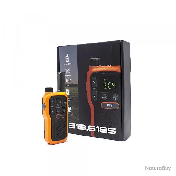 Lot de 10 Talkie-walkie lampe porte 5km rechargeable 18h