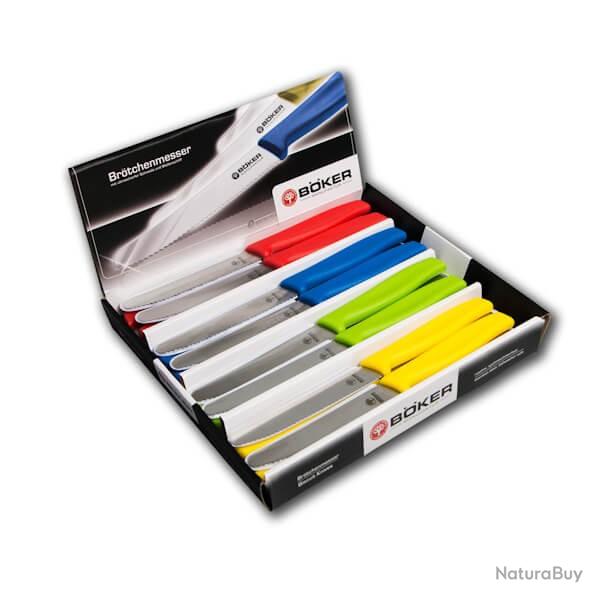 24 Couteaux  tartiner polyvalents Boker solingen dents 03BO025