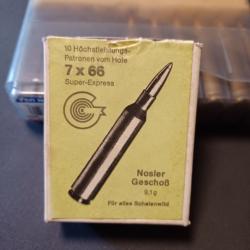 Balles 7x66 Vom Hofe Walther Gehmann Nosler 9,1 gr