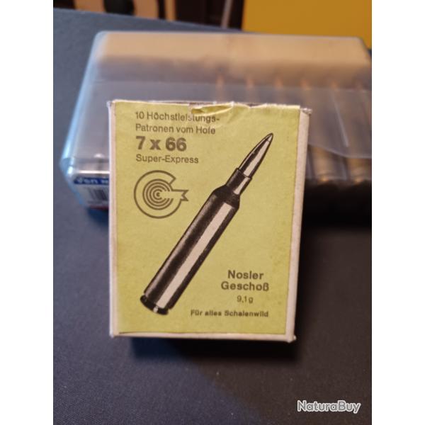 Balles 7x66 Vom Hofe Walther Gehmann Nosler 9,1 gr