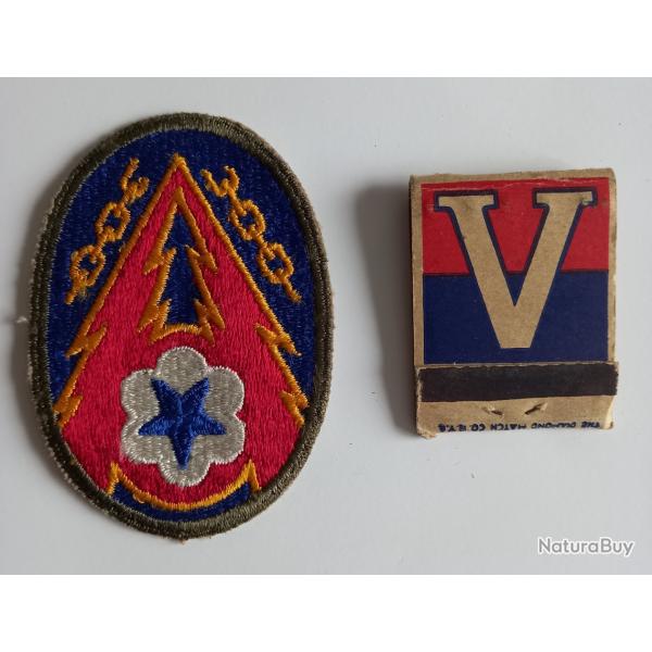 INSIGNE DE BRAS US ETO    &    POCHETTE FOR VICTORY
