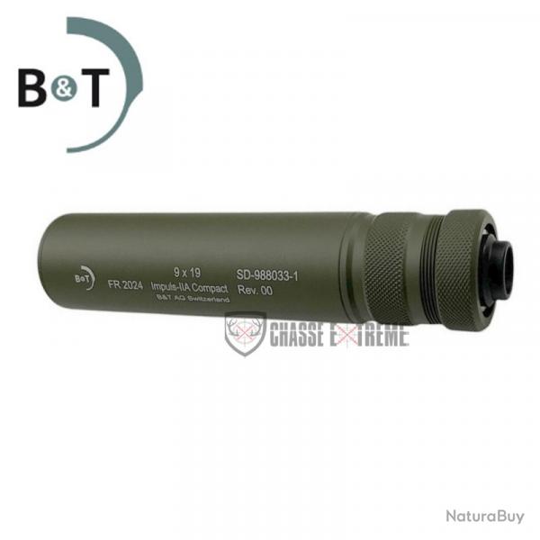 Silencieux B&T Impuls-IIA Compact M13.5x1 G Cal 9x19 Vert Od