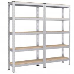 Étagère charge lourde à 5 niveaux 150 x 75 x 30 cm charge totale 650 kg (130 kg/niveau) étagère de