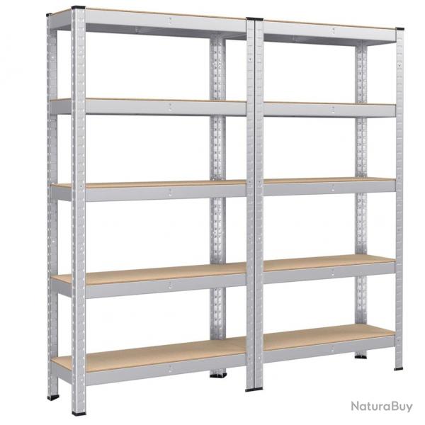 tagre charge lourde  5 niveaux 150 x 75 x 30 cm charge totale 650 kg (130 kg/niveau) tagre de
