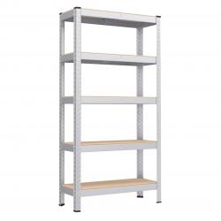 Étagère charge lourde à 5 niveaux 150 x 75 x 30 cm charge totale 650 kg (130 kg/niveau) étagère de