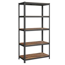 Étagère charge lourde métallique 200 x 100 x 50 cm 5 niveaux charge totale 875 kg (175 kg/niveau) é