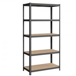 Étagère charge lourde métallique 200 x 100 x 50 cm 5 niveaux charge totale 875 kg (175 kg/niveau) é