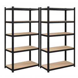 Étagère charge lourde métallique 200 x 100 x 50 cm 5 niveaux charge totale 875 kg (175 kg/niveau) é