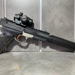 Pack Pistolet BROWNING Buck Mark Micro Black Label + Point rouge + Silencieux