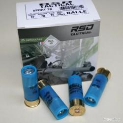 Cartouche a balles calibre 12 RDS TACTICAL