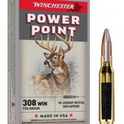 WINCHESTER cal.308 Win Power Point 150 grains - 9.7g X20