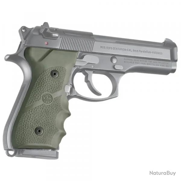 Grip Hogue pistolet auto Beretta 92F - vert