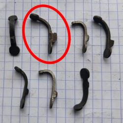 1 ressort de portière revolver à broche