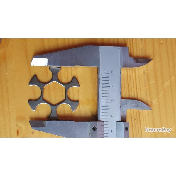 Clips inox webley  455  MK  en 6 coups pour 45 Auto,  barillets rduits