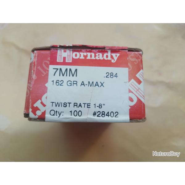 ogives hornady cal 7mm 284 162 gr a/max