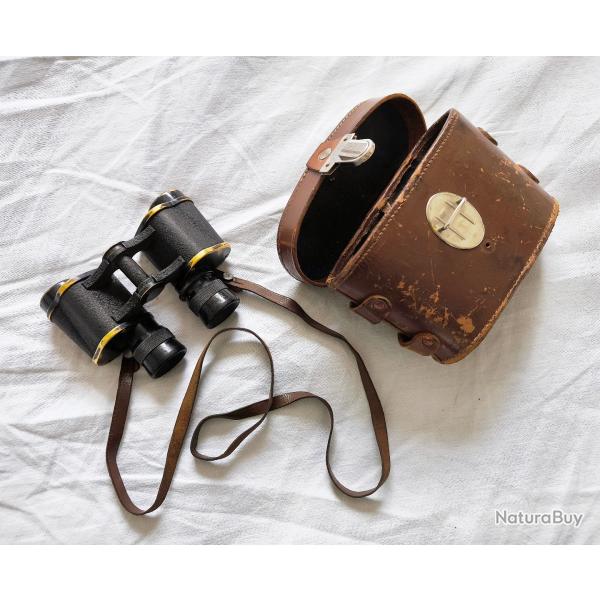 Paire de jumelles militaires franaises 1935 HUET Paris 6X24