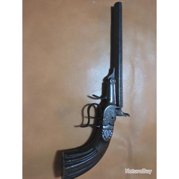 BEAU & GRAND (30cm) PISTOLET DE SALON des ANNES 1880  1900 - Calibre 6 MM ou 22 LR SHORT & BOSQUET