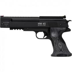 Pistolet plombs Weihrauch HW 45 Black Star 7.5 joules 4.5mm ou 5.5 mm - 5.5 mm