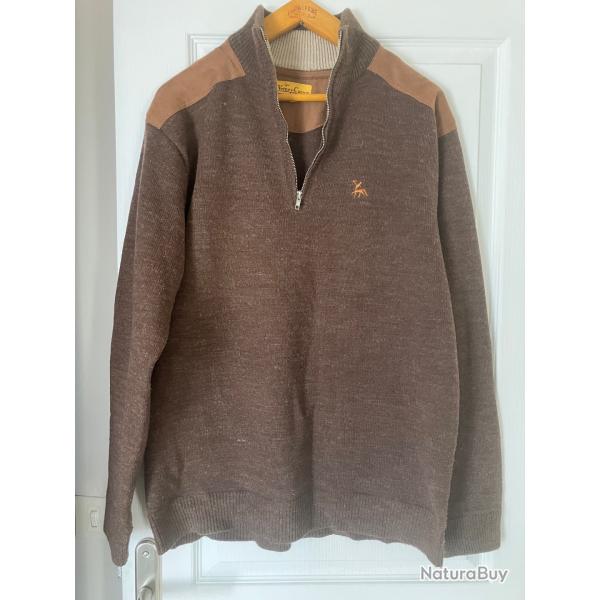 pull col montant Verney carron marron xl7