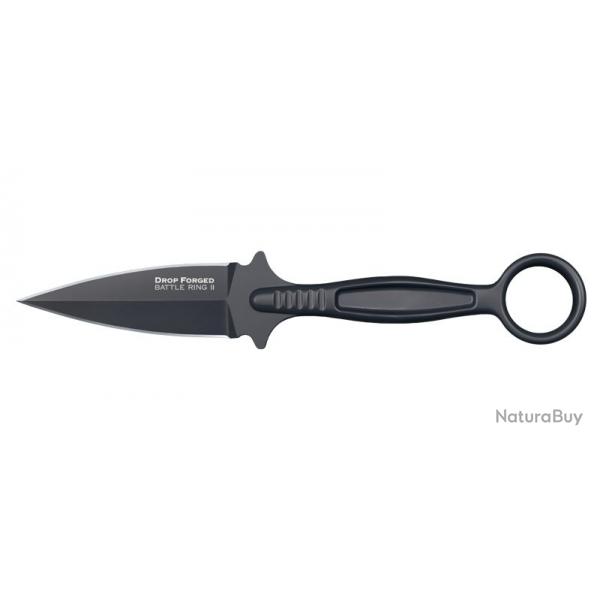Couteau Cold Steel Drop Forged Battle Ring II - Lame 102mm - Manche Acier - Etui Secure-Ex