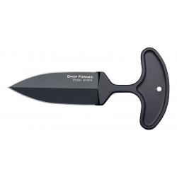 Couteau Cold Steel Drop forged push knife - Lame 102mm - Manche Acier - Etui Secure-Ex avec clip