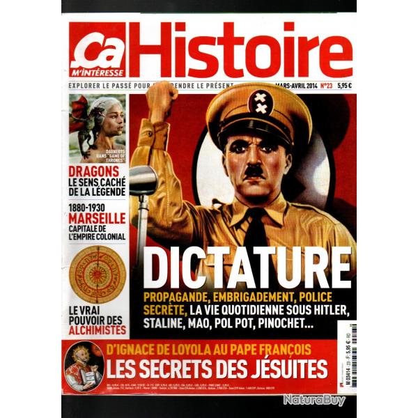 a m'interesse histoire 23 de 2014, dictature, jsuites, dragons, alchimistes, la poste, le radium