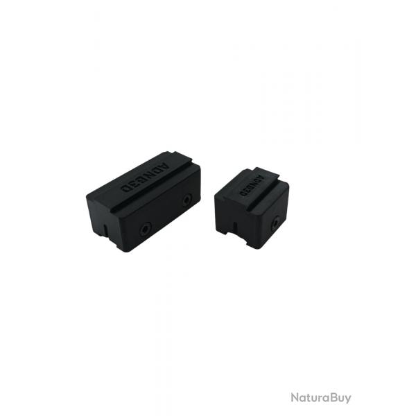 rehausse dioptre et guidon pour carabine feinwerkbau hauteur 20 mm