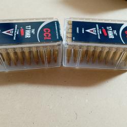 95 munitions CCI TNT, calibre 17 HMR