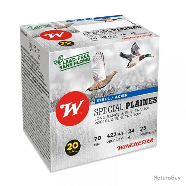 Cartouches Winchester Spcial Plaines 24g BJ Acier - Cal.20 x1 boite