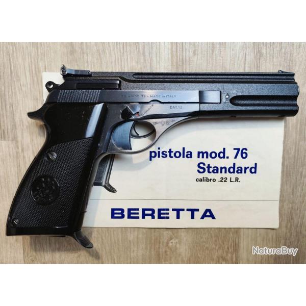 Pistolet semi-automatique BERETTA mod. 76 - Cal. 22 LR - 1 chargeur (Occasion bon tat)
