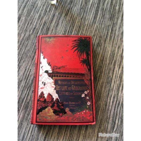 beau livre de prix fin 19me sicle CHRISTOPHE COLOMB 