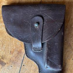 «?Étui en cuir pour pistolet Unique RR 51 Police ? Modèle de ceinture, vintage, excellent état?»