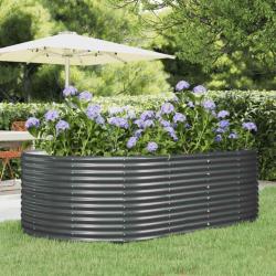Lit surélevé de jardin Anthracite Acier enduit de poudre