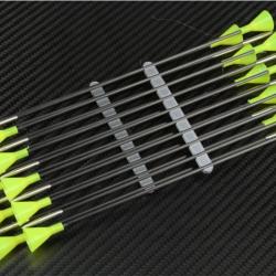 Dards / Fléchettes Alex en carbone avec pointes acier - Pack de 10 (jaune)