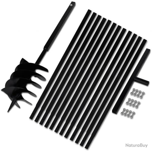 Bche et tarire manuelle 200 mm avec Rallonge 13 m acier