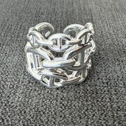 Hermès - Bague Chaîne d'ancre Enchaînée - grand modèle - HERMES - taille 52