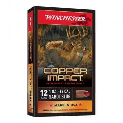 Cartouches Winchester Copper Impact Slug 28g - Cal.12 x5 boites