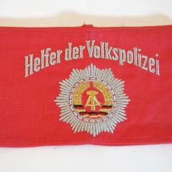 Brassard Allemagne de l'est DDR  Helfer der Volkspolizei
