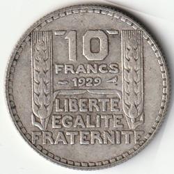 Pièce de Monnaie France 10 francs Turin Argent 1929
