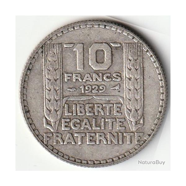 Pice de Monnaie France 10 francs Turin Argent 1929