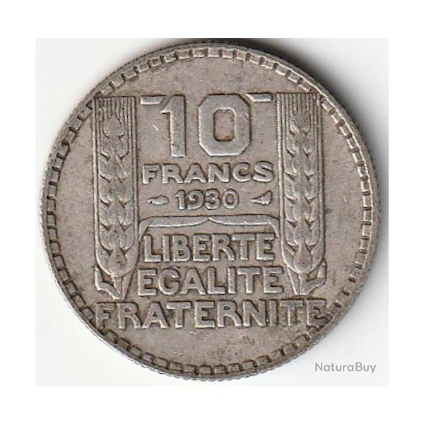 Pice de Monnaie France 10 francs Turin Argent 1930