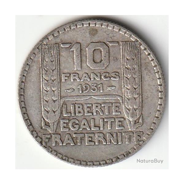 Pice de Monnaie France 10 francs Turin Argent 1931