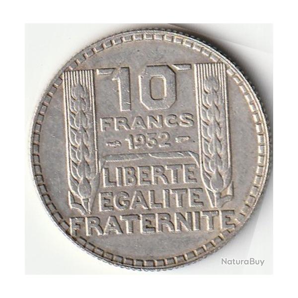 Pice de Monnaie France 10 francs Turin Argent 1932