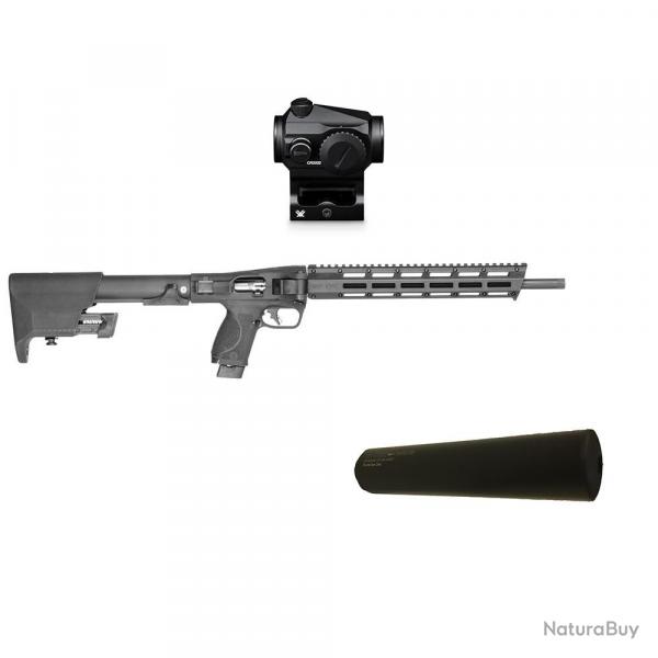 Pack S&W FPC cal 22 lr +point rouge et silencieux 
